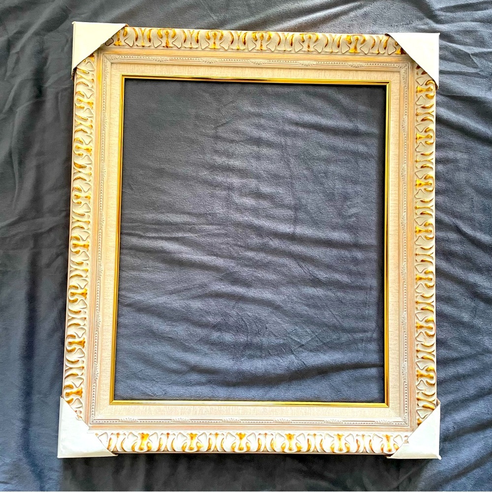 Vintage gold silver mixed frame